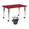 Flash Furniture XU-A3072-REC-RED-T-A-CAS-GG