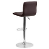 Flash Furniture Brown Vinyl Barstool,Adj Height CH-92023-1-BRN-GG