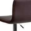 Flash Furniture Brown Vinyl Barstool,Adj Height CH-92023-1-BRN-GG