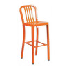 Flash Furniture 30" High Orange Metal Barstool with Slat Back CH-61200-30-OR-GG