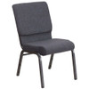 Flash Furniture Dark Gray Fabric Church Chair,PK4 4-FD-CH02185-SV-DKGY-GG