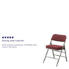 Flash Furniture Burgundy Fabric Folding Chair,PK4 4-AW-MC320AF-BG-GG