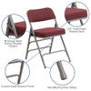 Flash Furniture Burgundy Fabric Folding Chair,PK4 4-AW-MC320AF-BG-GG