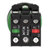 Schneider Electric Illuminated Push Button, 30 mm, 1NO-1NC, Green XB5FW33B5