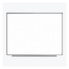 Luxor Wall-Mounted Magnetic Ghost Grid Whiteboard - 48 in  x 36 in WB4836LB