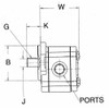 Concentric International HydraulicGearPump,4,000psi,11.9gpm,Al 1800292