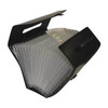 8-1/2" x 14" Legal Size Black 21-Pocket Expanding File with Handle, 1/EA