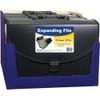 8-1-2" x 14" Legal Size Black 21-Pocket Expanding File with Handle, 1-EA  58320