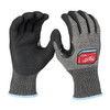 Cut-Resistant Dipped Gloves, Cut Level A2 ,Dipped ,Nitrile ,Rough ,Large 1 PR
