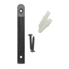 Accuform Wall Mount Receiver, Plastic, 3 3/4 in Length, 0.055 lb, Black PRB810