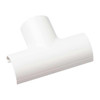 D-Line Tee, 2 in L, PVC, White FLET2010W