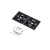 Panduit Cable Tie, 4-Way, Mount, Adhesive, Wh, PK500 ABM100-A-D