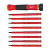 Milwaukee Tool Multi-Bit Screwdriver,6 3/4 in L,Plastic 48-22-2217