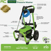 Greenworks 2300-PSI 2.3 GPM Cold Water Corded Electric Pressure Washer 5110302 767659