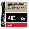 Oregon 2ct 46" Mower Blade A-46-2 757246