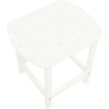 Outdoor Expressions White HDPE Side Table EY8002WH 881768