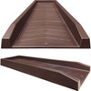 Master Mark 11 In. W. x 2.25 In. H. x 24 In. L. Chocolate Chevron Splash Block