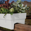 Bloem Finley 24 In. W. Recycled Ocean Plastic Casper White Rail Planter FDR2409 763752