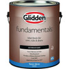 Glidden Fundamentals Exterior Paint Semi Gloss White Pastel Base Gallon