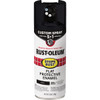 Rust-Oleum Stops Rust 12 Oz. Custom Spray 5 in 1 Flat Spray Paint, Black 376855 775510