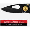 Coast FX200 2 In. Frame Lock Folding Knife 20690 713269