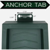 Master Mark 11 In. W. x 2.25 In. H. x 24 In. L. Green Chevron Splash Block 30712 752450