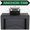 Master Mark 11 In. W. x 2.25 In. H. x 24 In. L. Black Chevron Splash Block 30412 712587