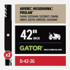 Oregon 2ct 42" Gator Mwr Blade D-42-2G 751364