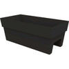 Bloem Finley 24 In. W. Recycled Ocean Plastic Black Rail Planter FDR2400