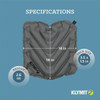 Klymit V Seat Gray Inflatable Cushion 12VSGR01B 751487