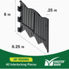 Master Mark Dig-Free 6 In. H. x 20 Ft. L. Black Poundable Lawn Edging 97220 750448