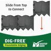 Master Mark Dig-Free 6 In. H. x 20 Ft. L. Black Poundable Lawn Edging 97220 750448