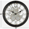 Westclox 16 In. Open Gears Wall Clock 32947 625636