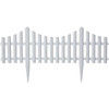 Emsco Group 24 In. W. x 13 In. H. White Plastic Picket Fence 2140
