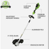 Greenworks 2x24v 8" Brshless Edger 2701202 708136