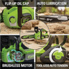 Greenworks 24V 12 In. Brushless Chainsaw with 4.0 Ah Battery & Charger 2016602 707821