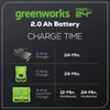 Greenworks 24V 2.0 Ah USB Battery 2926202 707477