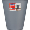 Hefty 2.3 Gal. Gun Metal Wastebasket HFT-672621-4 623901
