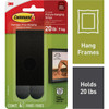 Command 20 Lb. Picture Hanging Strips, Black, 4 Pairs 17217BLK-ES