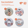 Halo 4 In. Selectable CCT Integrated LED Recessed Light Trim, 600 Lm.-900 Lm. RA4LS9FSD2W1EWH 552802