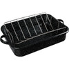 GraniteWare Open Rectangular Roaster with V-Rack 319866 601556