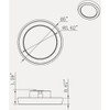 Satco Blink Pro 5 In. White 680 Lm. CCT-Selectable LED Flush Mount Light Fixture 62/1700 551916