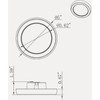 Satco Blink Pro 5 In. White 680 Lm. CCT-Selectable LED Flush Mount Light Fixture 62/1700 551916