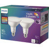 Philips 90W Equivalent 5CCT PAR38 Medium Dimmable LED Floodlight Light Bulb 586479 532699