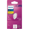 Philips 7W Equivalent T5 Wedge Base 12V LED Capsule Bulb (2-Pack) 567289 566678