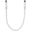RCA 18 In. White Flat Coax Extension Cable VHFC015E