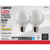 Nuvo 2pk 60w G25 Wht Led Bulb S21247 550709