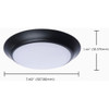 Nuvo 7"blk Led Cct Fixture 62-1804R1 565107