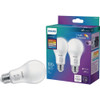 Philips 100W Equivalent 5 CCT A19 Medium Dimmable LED Light Bulb (2-Pack) 586883 531060