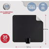 RCA Amplified Ultra-Thin Multi-Directional Indoor HDTV Antenna ANT1080EV 563631